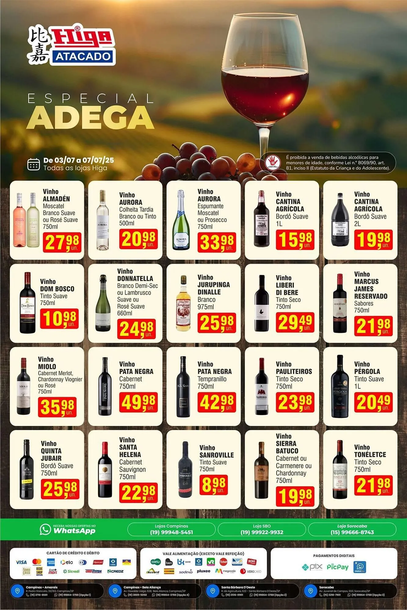 Encarte de Catálogo Higa Atacado 3 de julho até 7 de julho 2025 - Pagina 1