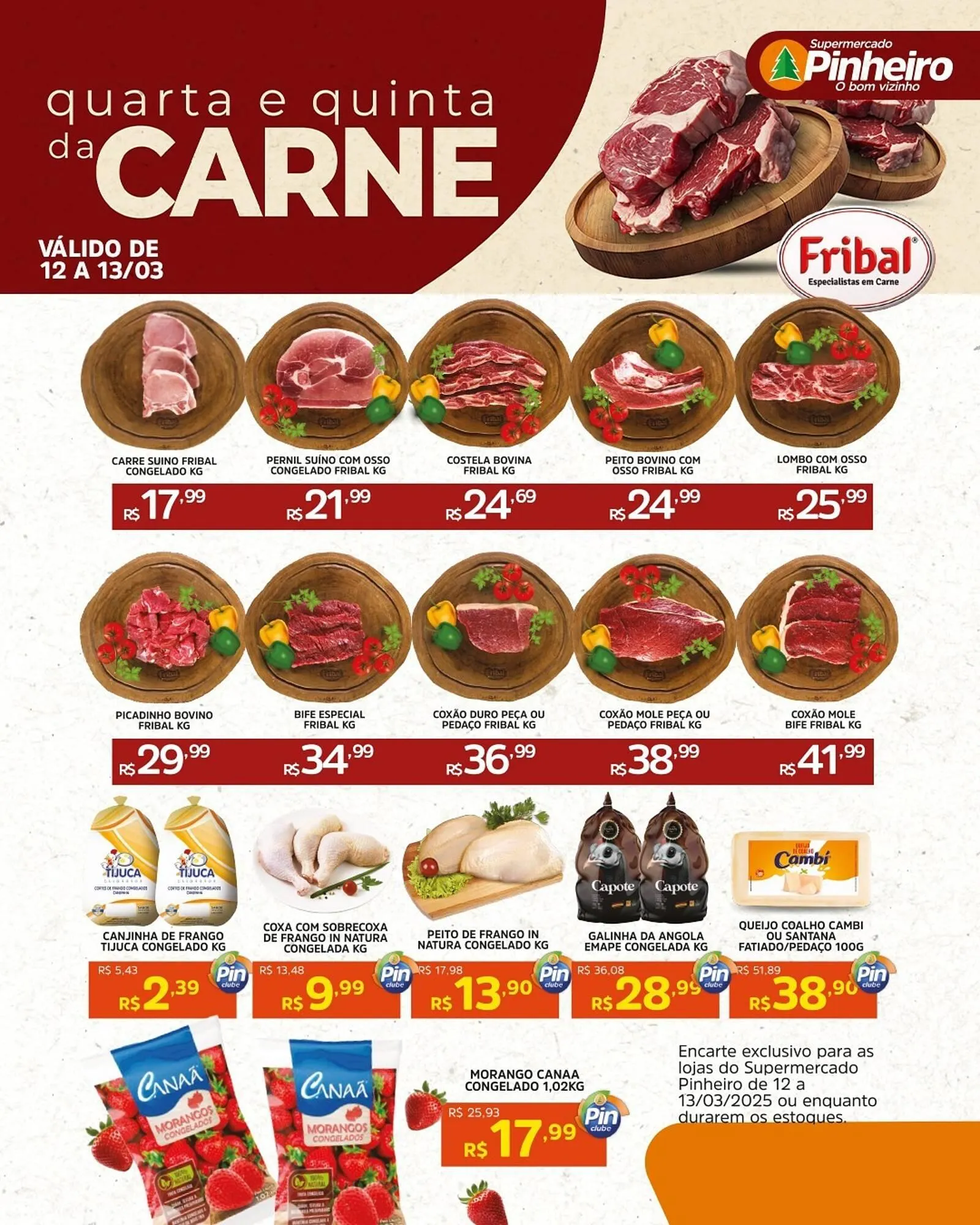 Encarte de Catálogo Pinheiro Supermercado 11 de março até 13 de março 2025 - Pagina 2