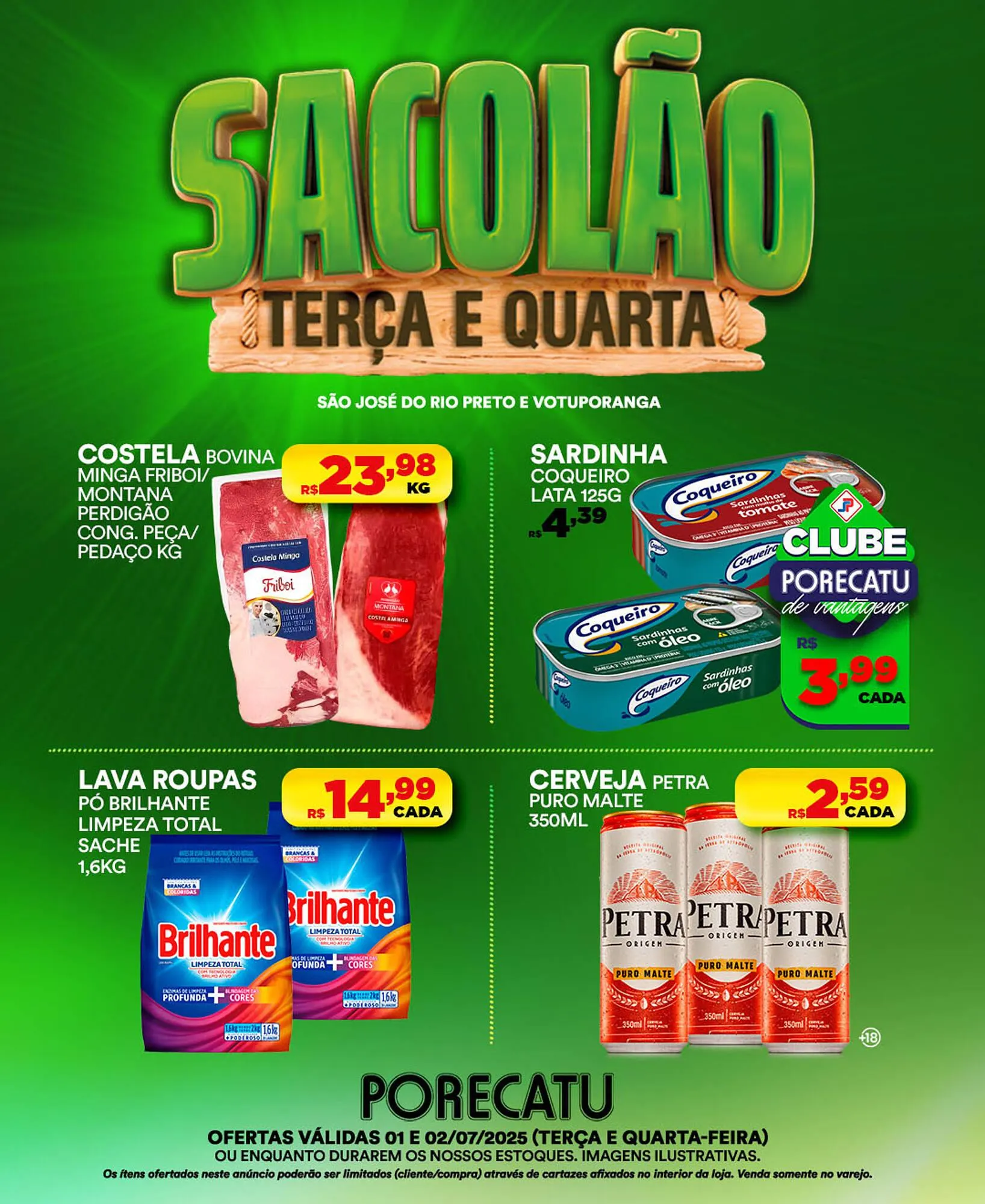 Encarte de Catálogo Supermercado Porecatu 1 de julho até 2 de julho 2025 - Pagina 2