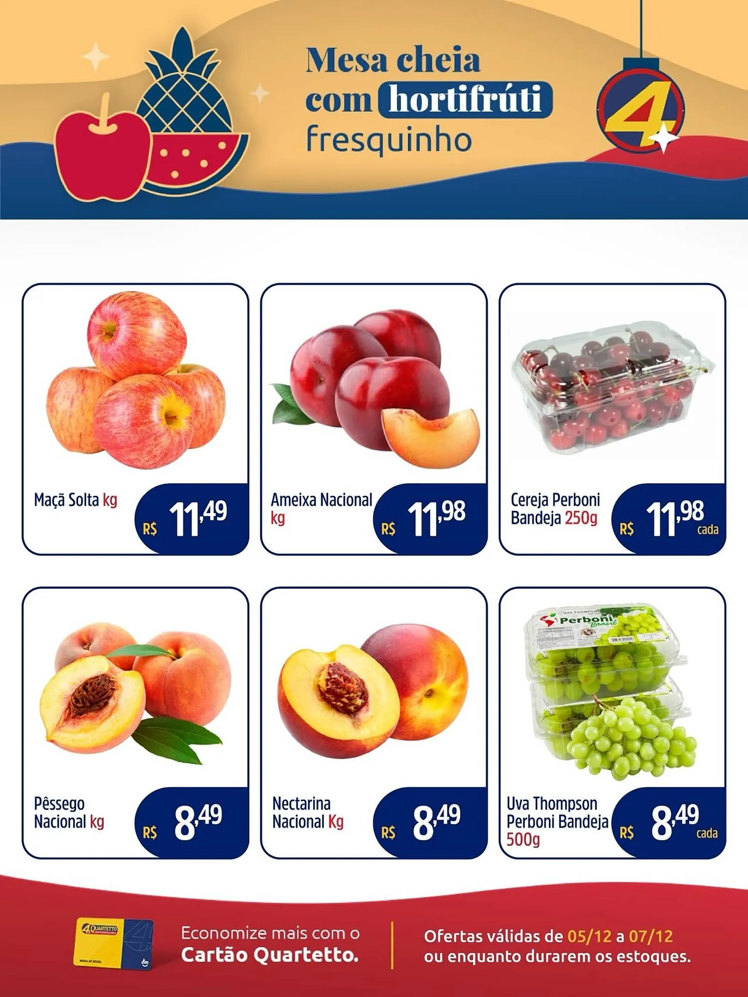Encarte de Catálogo Quartetto Supermercados 5 de dezembro até 7 de dezembro 2025 - Pagina 2