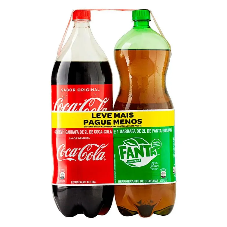 Refrigerante Coca Cola + Fanta Guaraná 2l