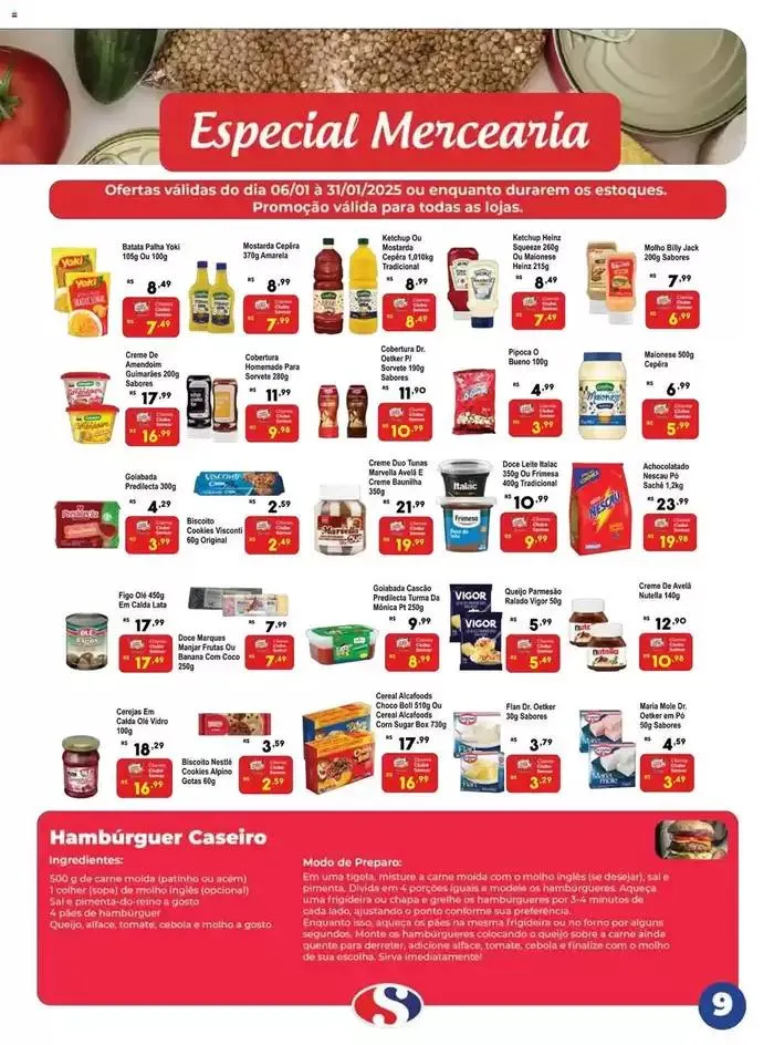 Encarte de Encarte Semar Supermercado 7 de janeiro até 31 de janeiro 2025 - Pagina 19