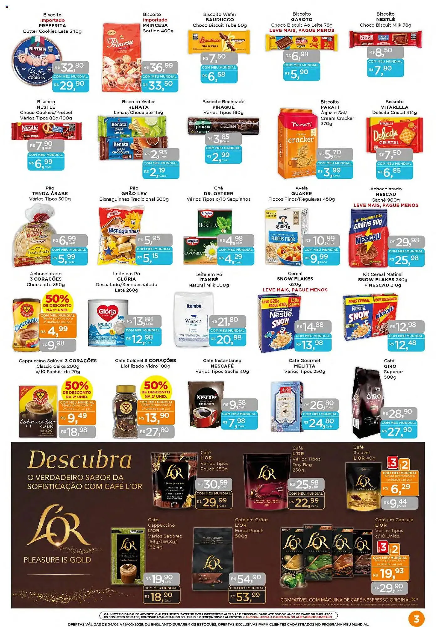 Encarte de Encarte Supermercados Mundial 4 de fevereiro até 19 de fevereiro 2026 - Pagina 3