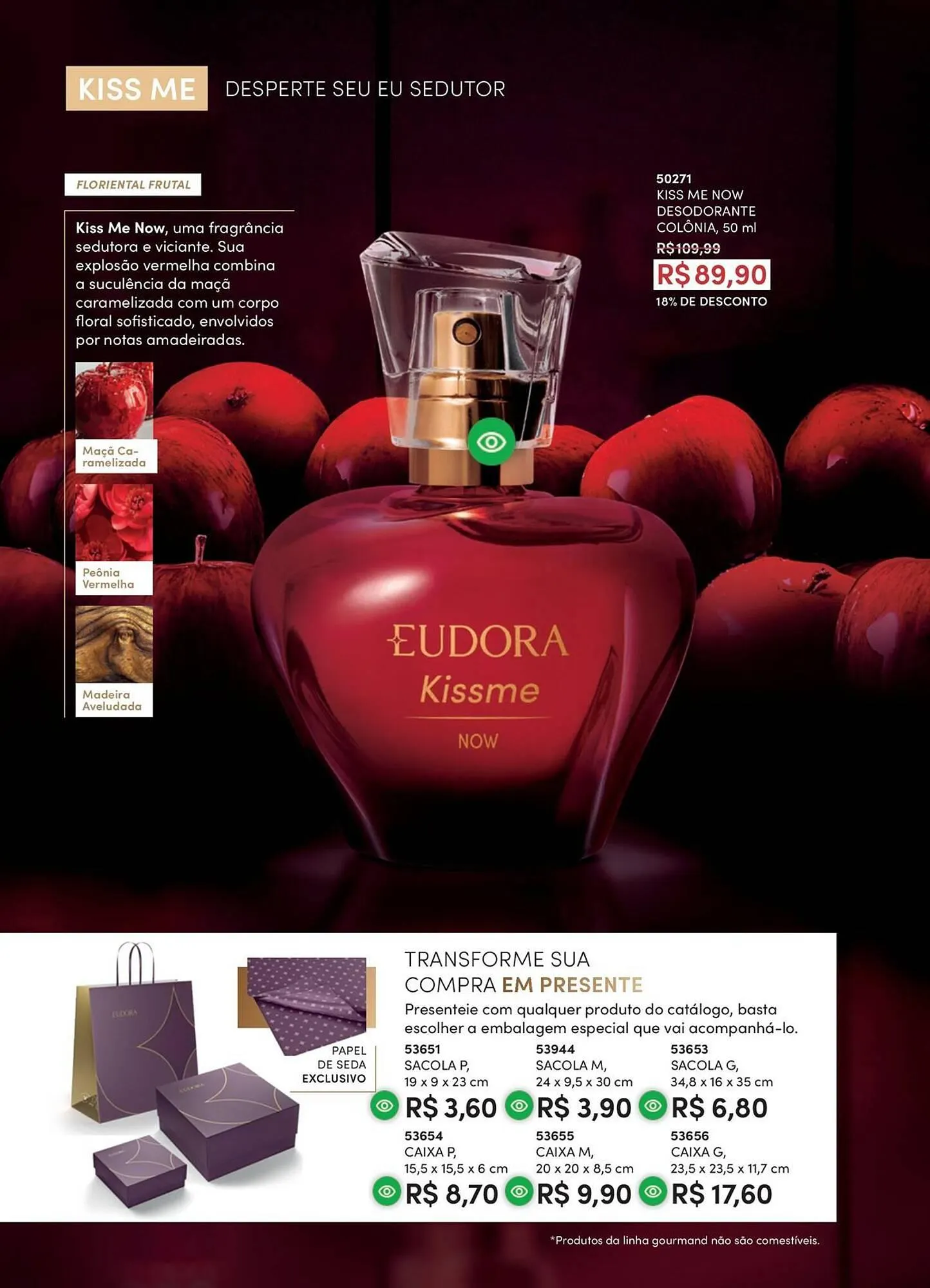 Encarte de Catálogo Eudora 1 de abril até 1 de maio 2026 - Pagina 100