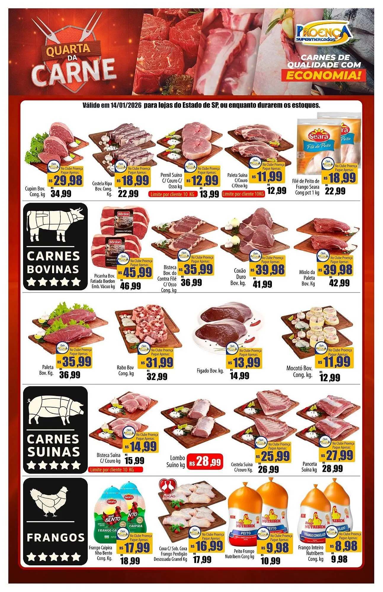 Encarte de Catálogo Proença Supermercados 14 de janeiro até 14 de janeiro 2026 - Pagina 1
