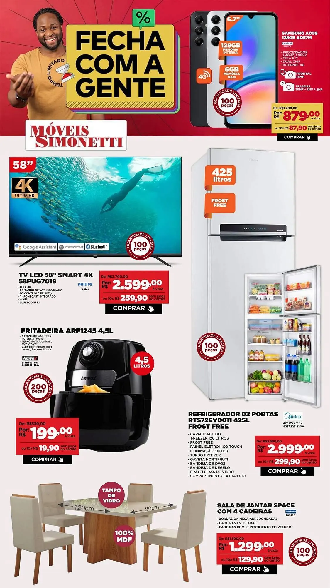 Encarte de Catálogo Móveis Simonetti 28 de julho até 2 de agosto 2025 - Pagina 1