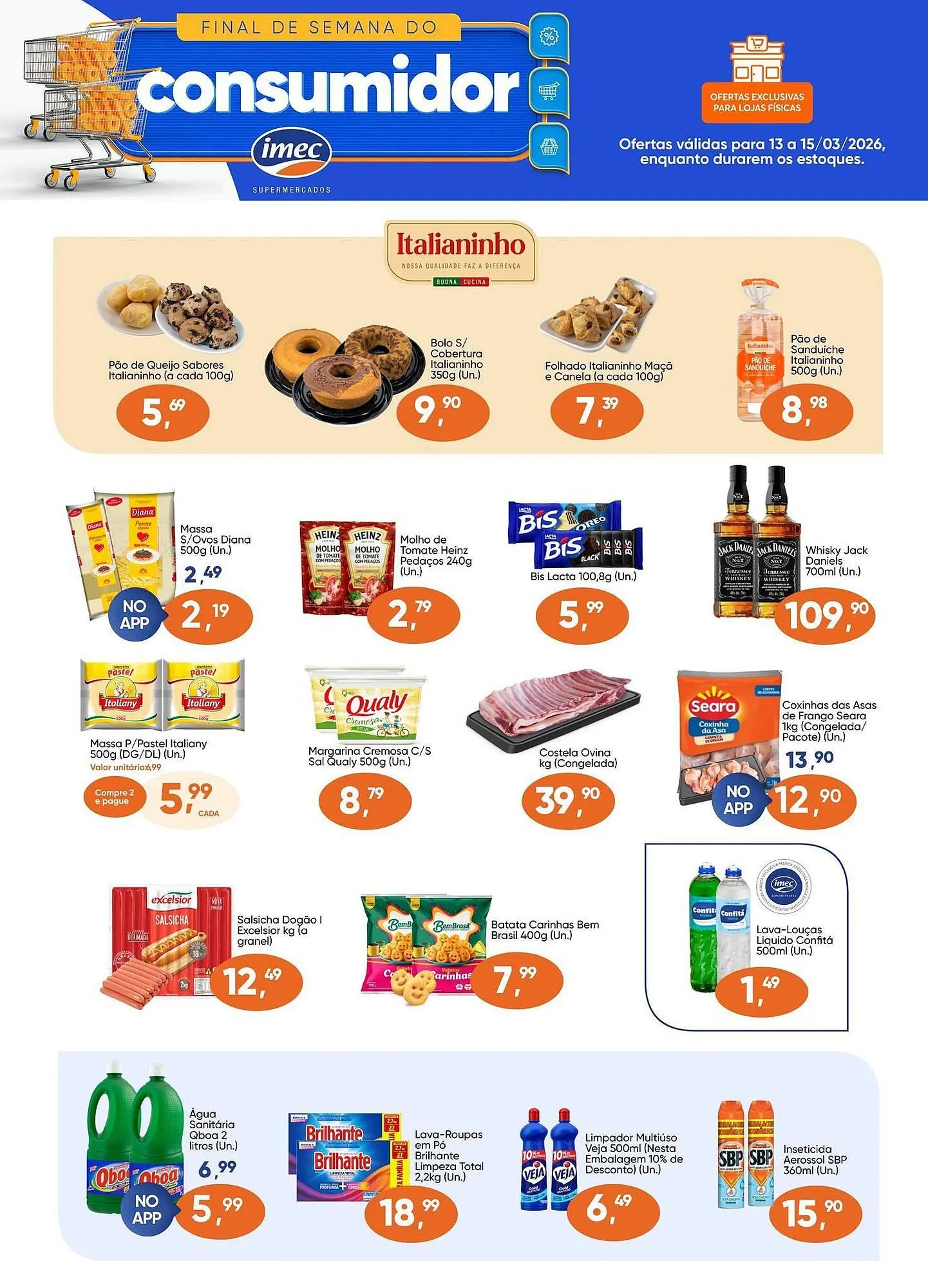 Encarte de Catálogo Imec Supermercados 12 de março até 15 de março 2026 - Pagina 2