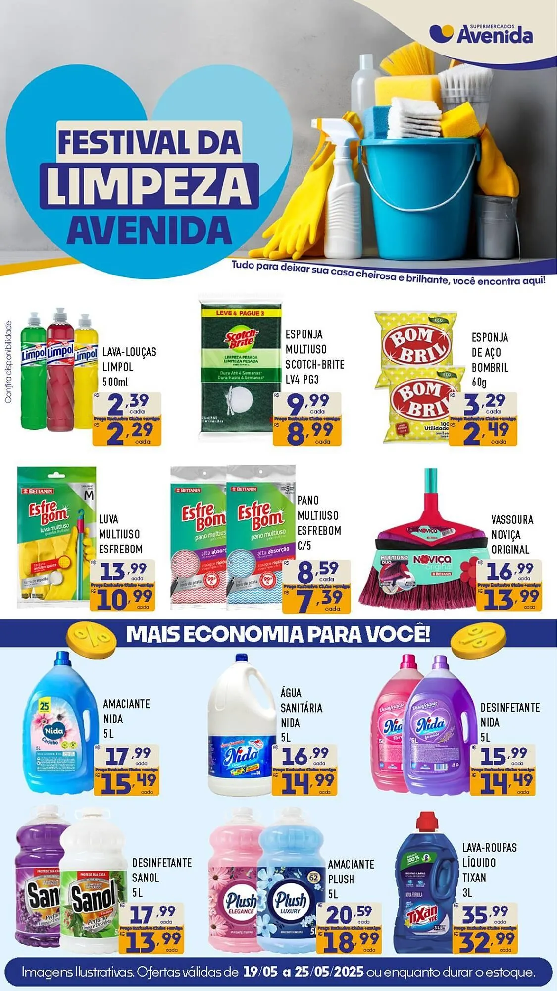 Encarte de Catálogo Supermercados Avenida 22 de maio até 25 de maio 2025 - Pagina 1