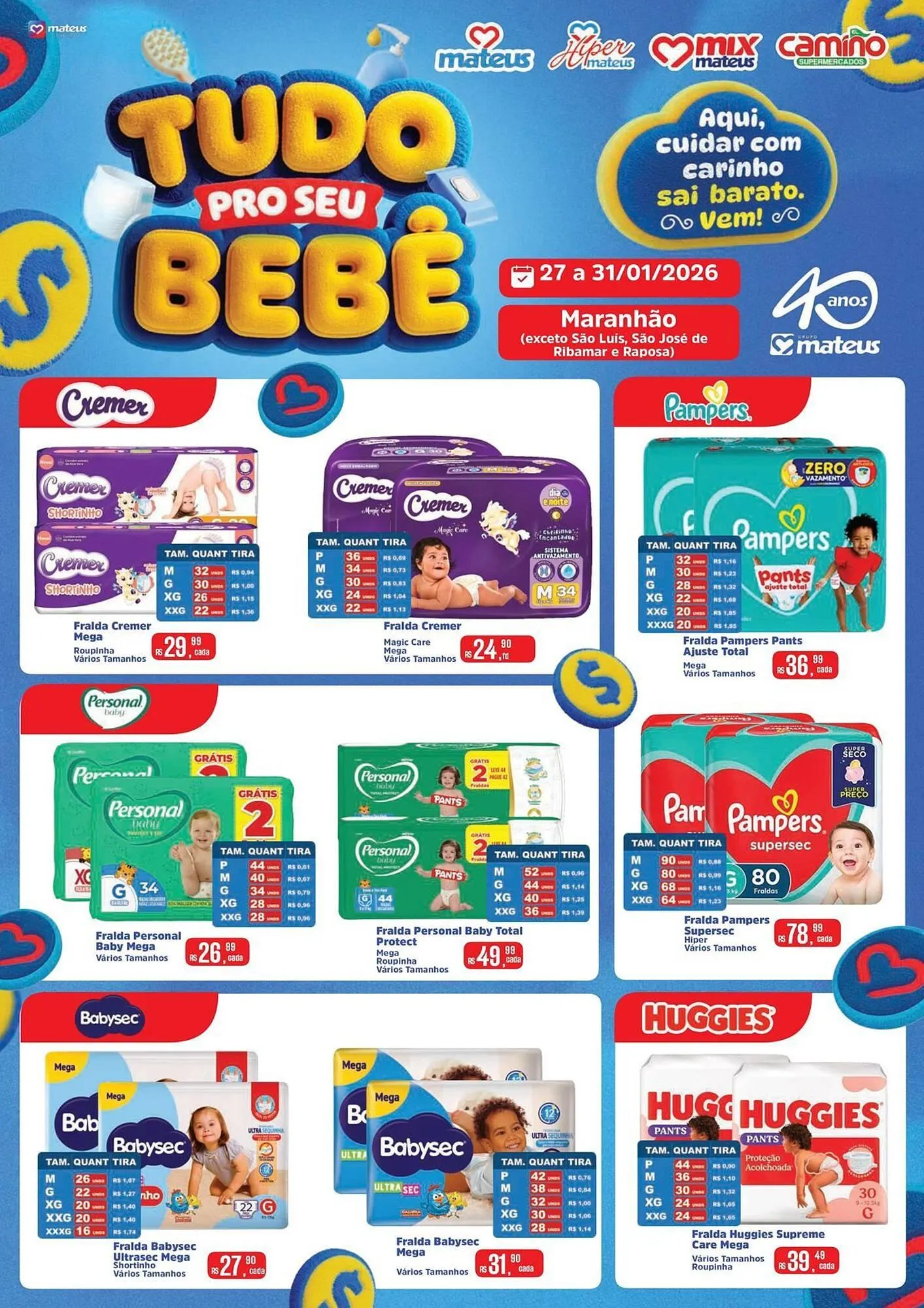 Encarte de Catálogo Supermercados Mateus 27 de janeiro até 31 de janeiro 2026 - Pagina 1