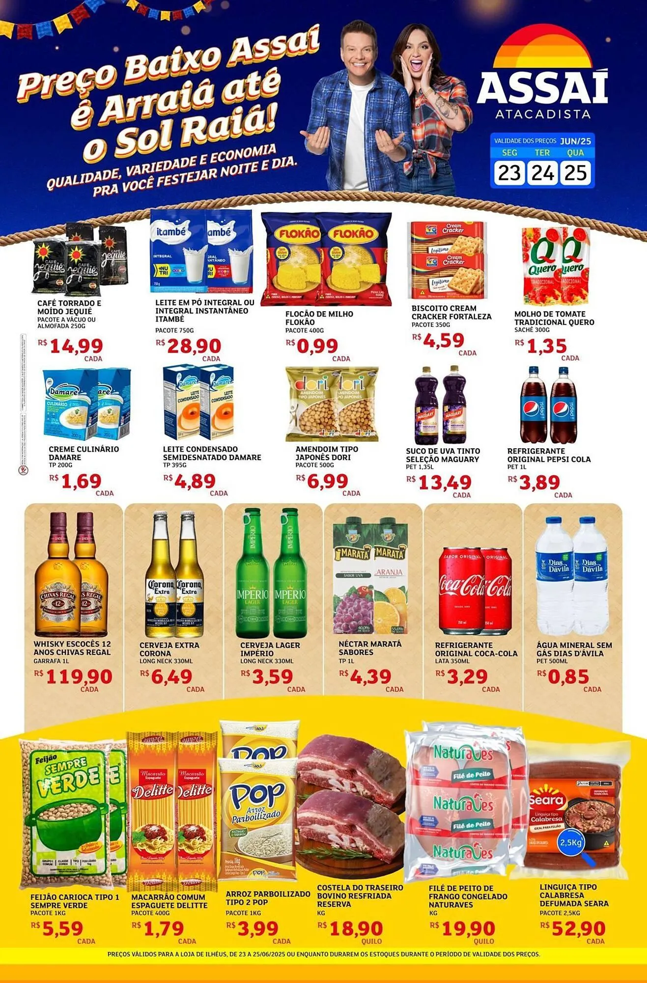 Encarte de Catálogo Assaí Atacadista 23 de junho até 25 de junho 2025 - Pagina 1