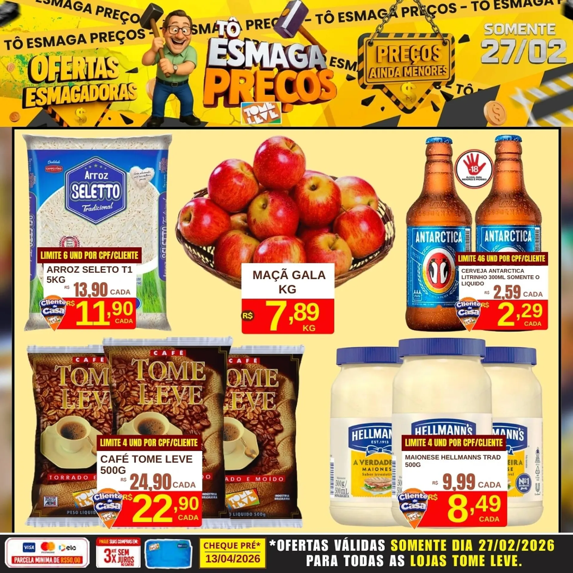 Encarte de Catálogo Tome Leve 27 de fevereiro até 27 de fevereiro 2026 - Pagina 1