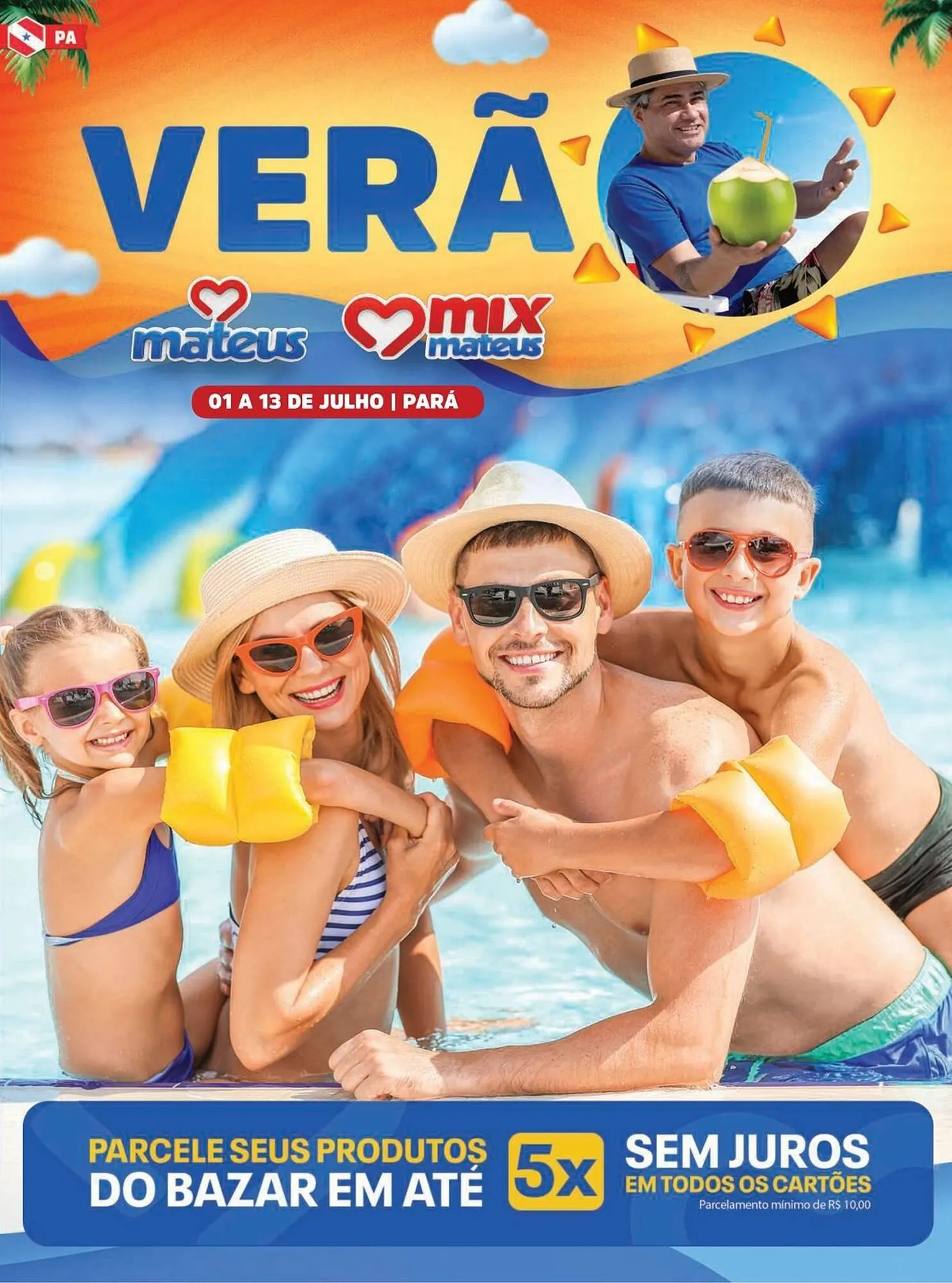 Encarte de Catálogo Supermercados Mateus 1 de julho até 13 de julho 2025 - Pagina 1