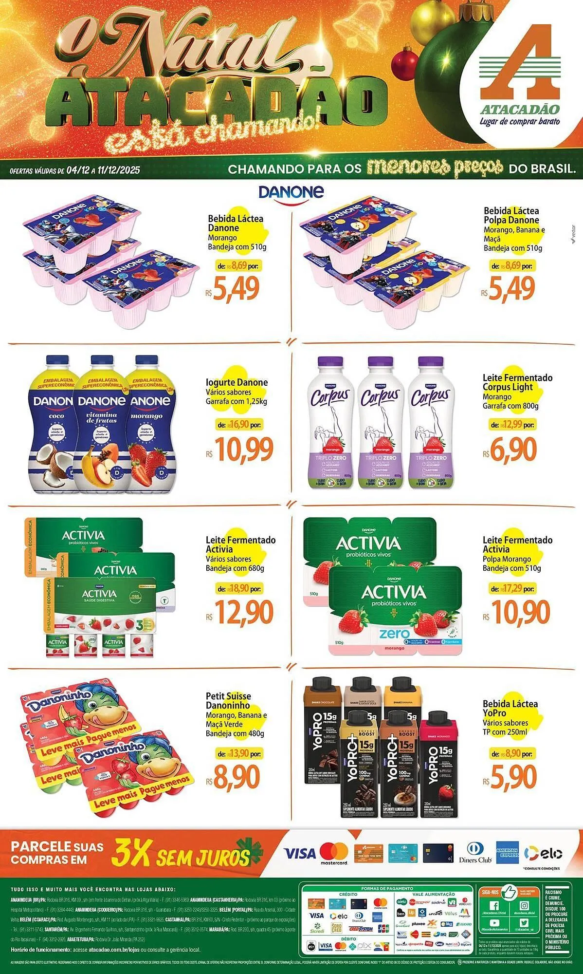 Encarte de Folheto Atacadão 4 de dezembro até 11 de dezembro 2025 - Pagina 1