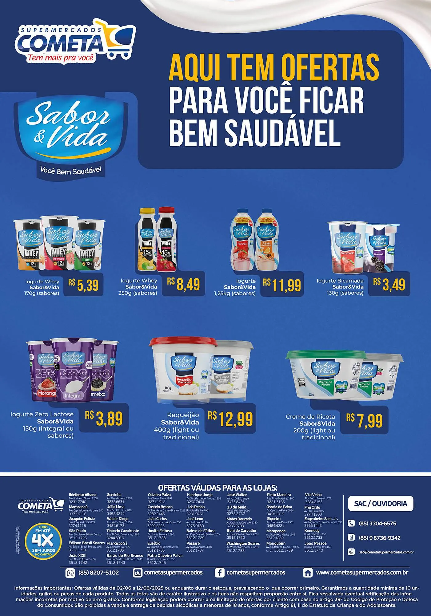 Encarte de Catálogo Cometa Supermercados 5 de junho até 12 de junho 2025 - Pagina 2