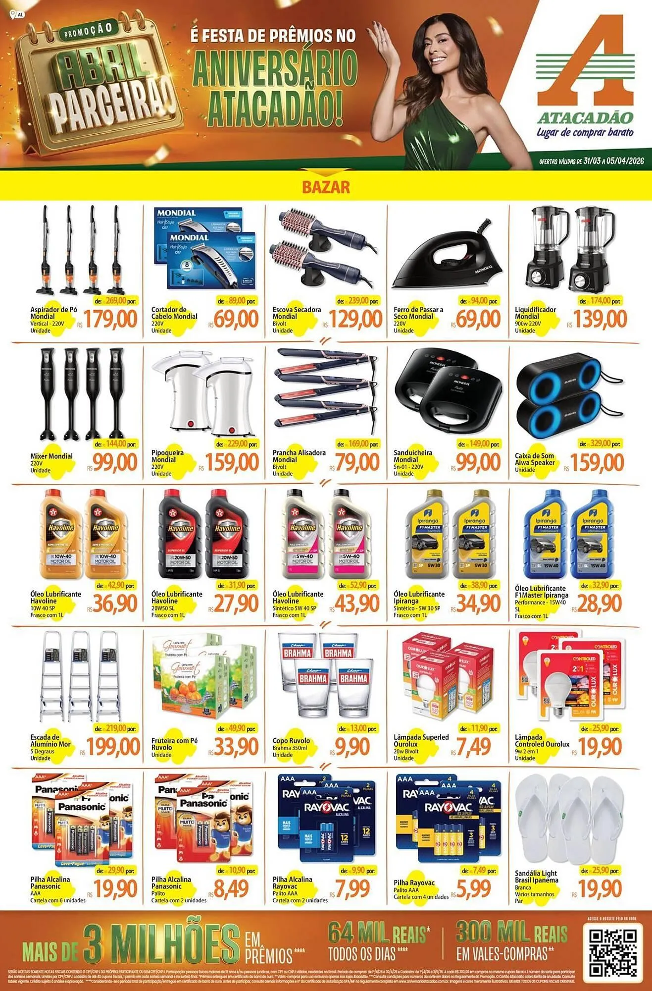 Encarte de Folheto Atacadão 31 de março até 5 de abril 2026 - Pagina 1