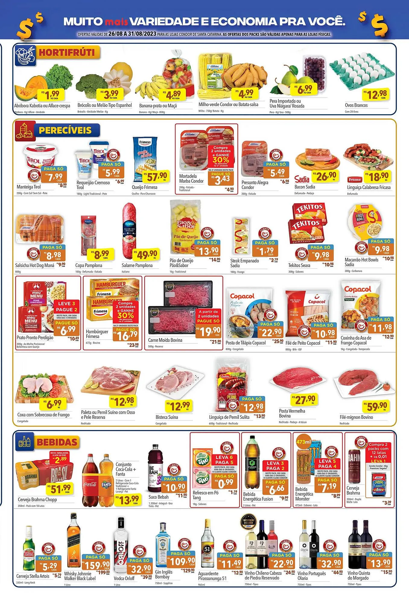 Encarte de Catálogo Supermercados Condor 28 de agosto até 7 de setembro 2023 - Pagina 3