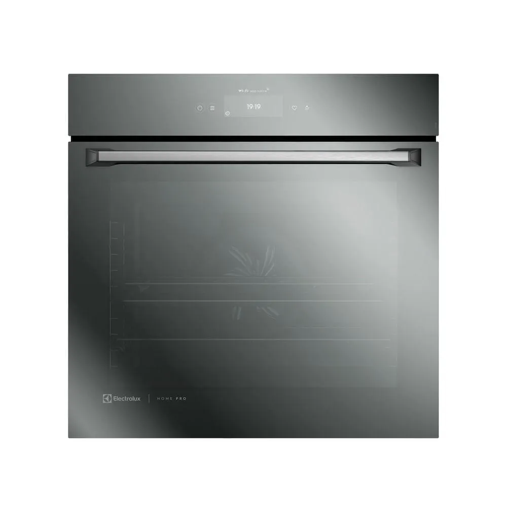 Forno de Embutir Electrolux Elétrico 80L Home Pro c/ AirFryer, Wi-Fi e VaporBake Espelhado (OE9XS)
