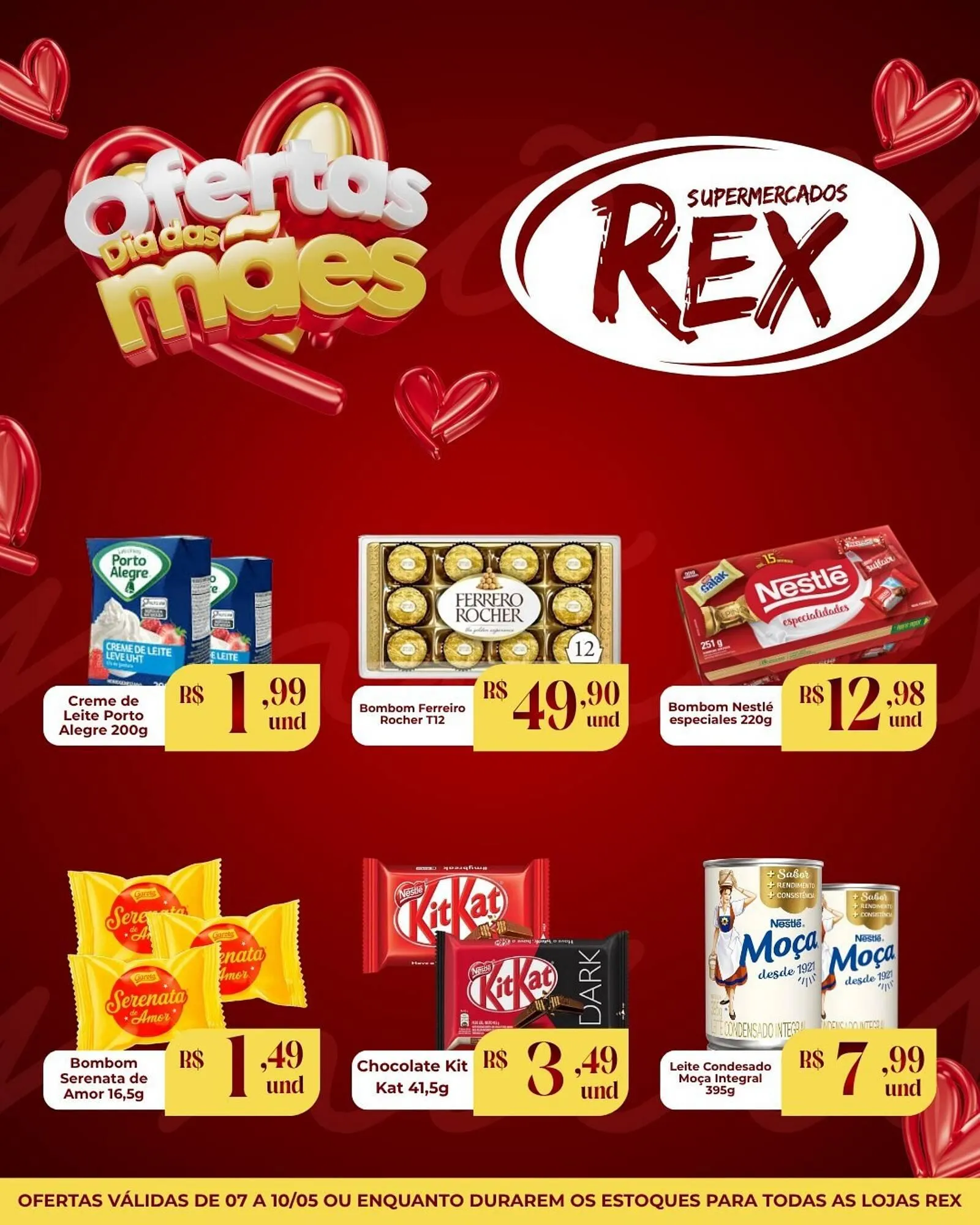 Encarte de Catálogo Supermercados Rex 7 de maio até 10 de maio 2026 - Pagina 1