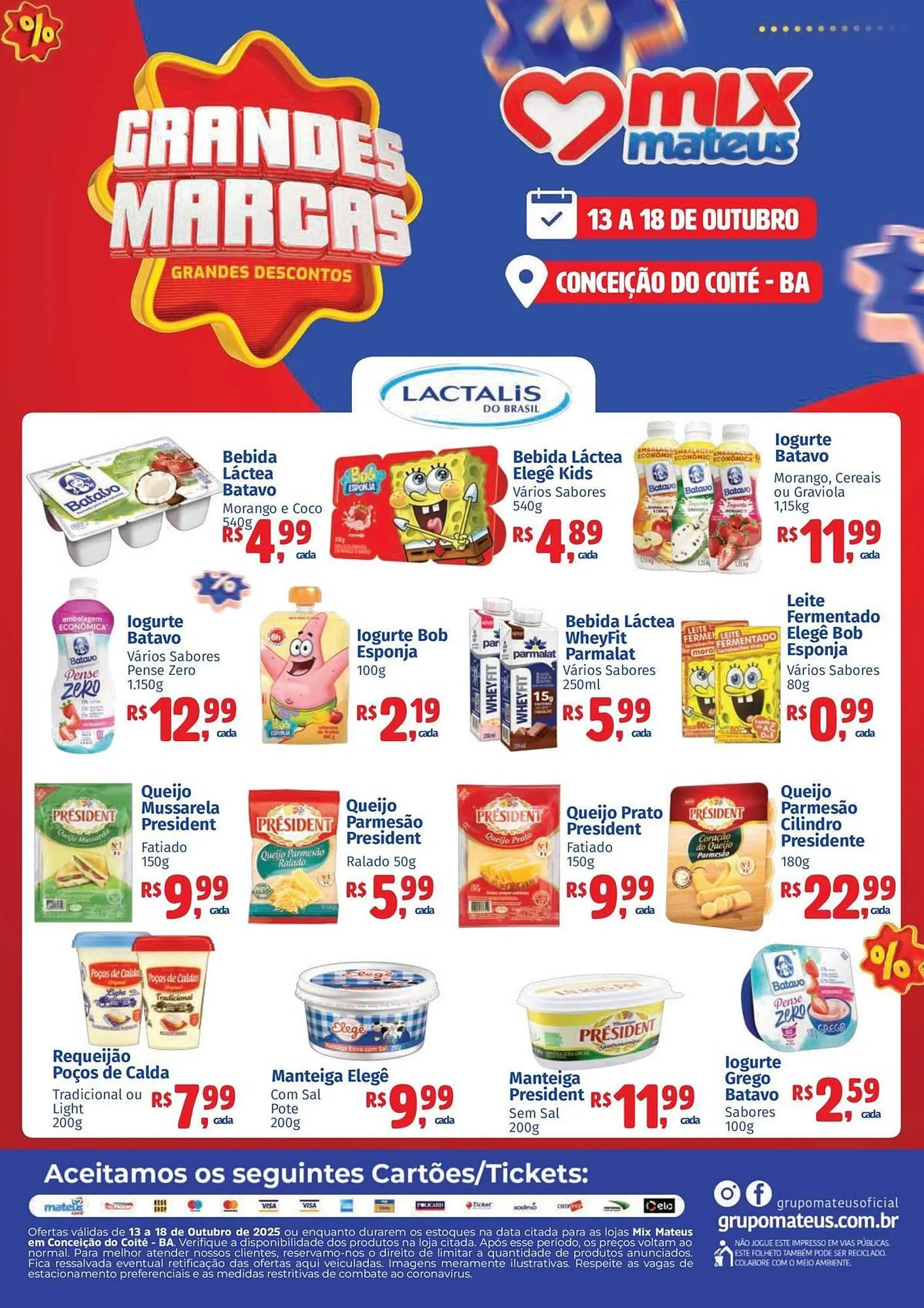 Encarte de Catálogo Supermercados Mateus 13 de outubro até 18 de outubro 2025 - Pagina 1