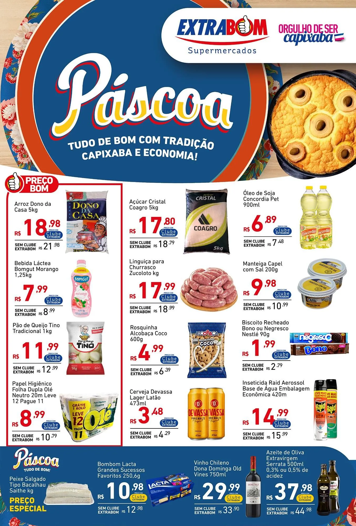 Encarte de Catálogo Extrabom Supermercados 27 de março até 9 de abril 2025 - Pagina 1