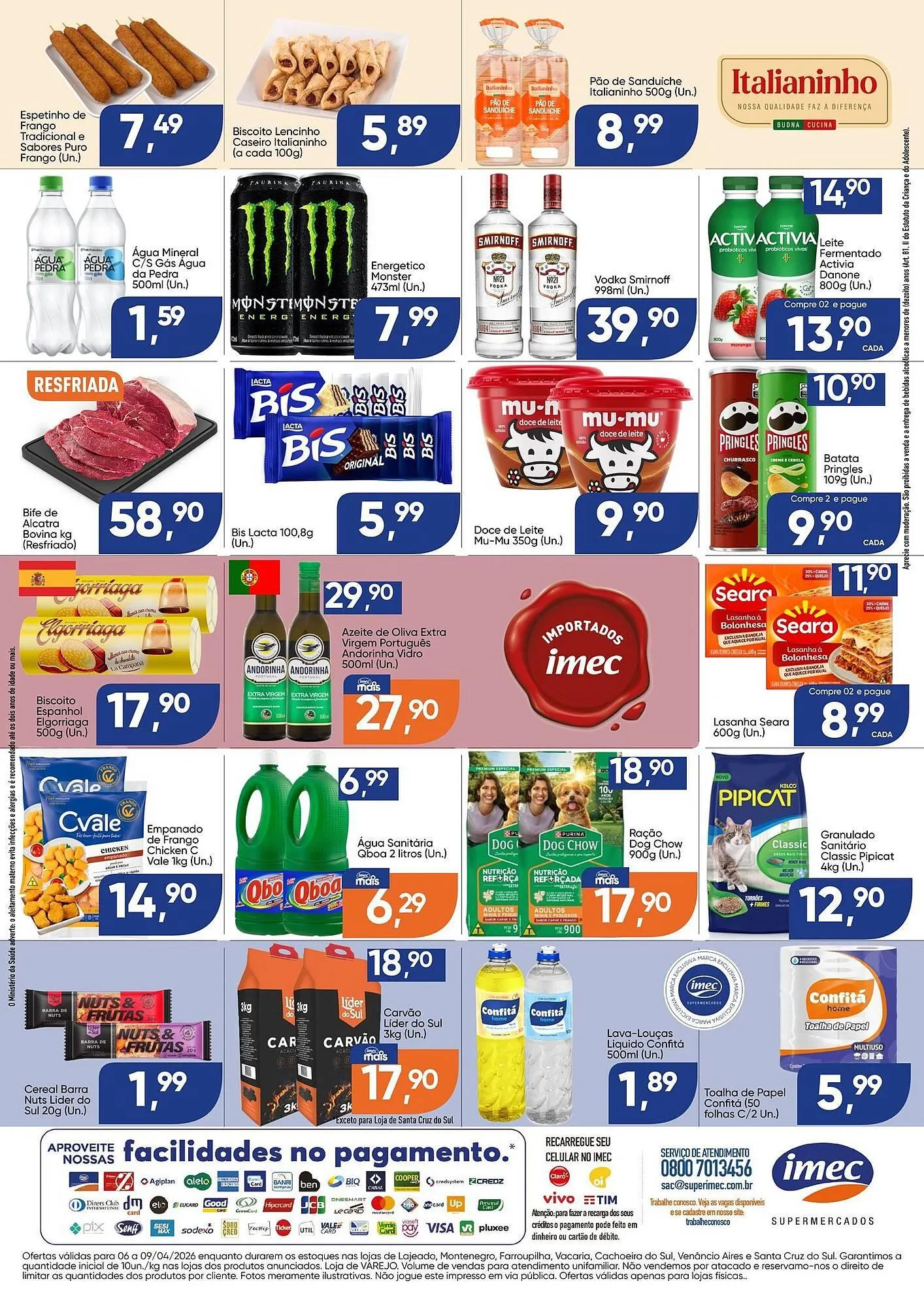 Encarte de Catálogo Imec Supermercados 6 de abril até 9 de abril 2026 - Pagina 2