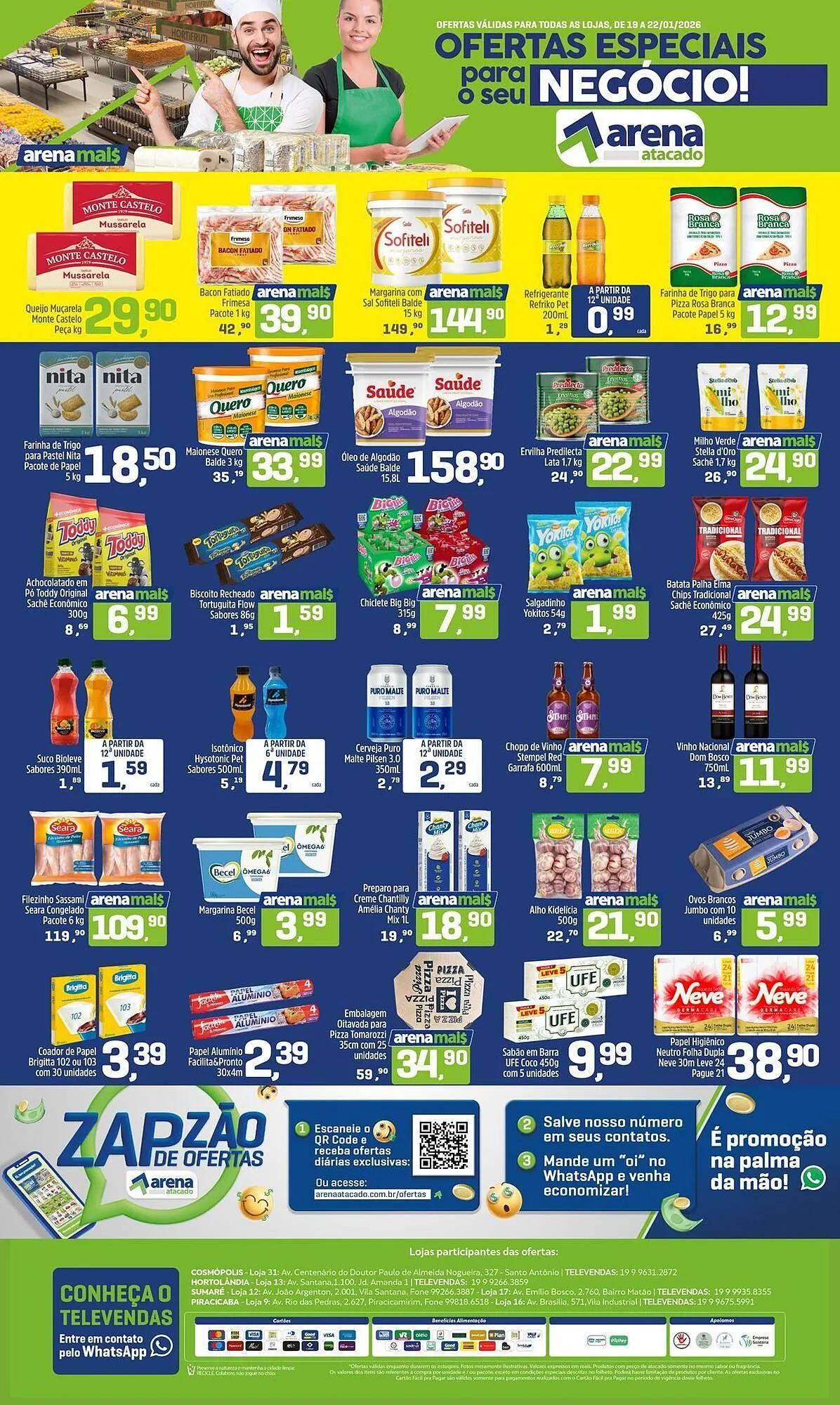 Encarte de Folheto Arena Atacado 19 de janeiro até 22 de janeiro 2026 - Pagina 1