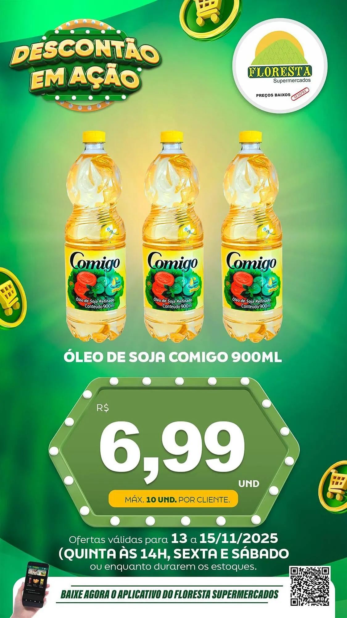 Encarte de Catálogo Floresta Supermercados 13 de novembro até 15 de novembro 2025 - Pagina 1