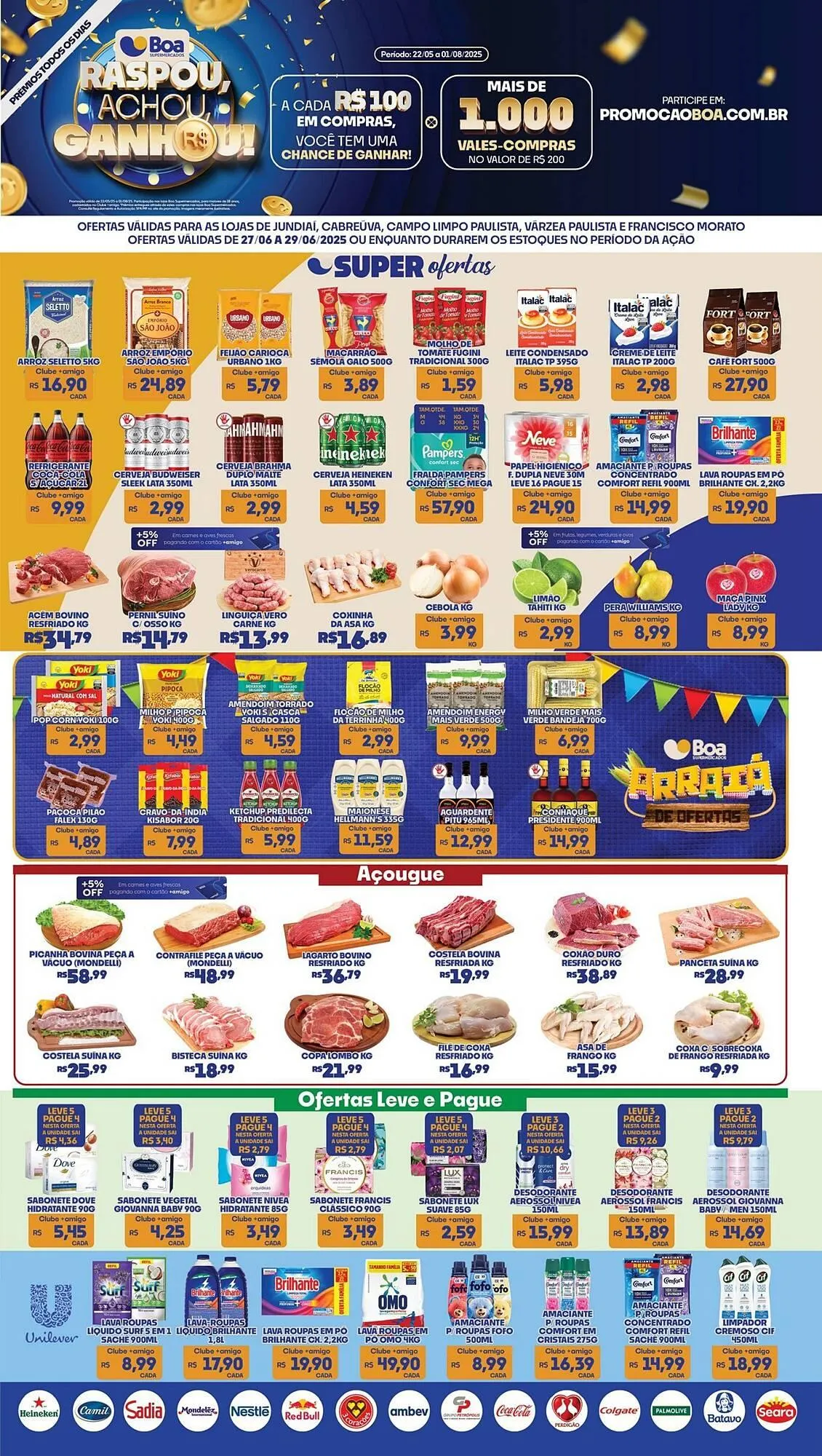 Encarte de Catálogo Boa Supermercados 27 de junho até 29 de junho 2025 - Pagina 1