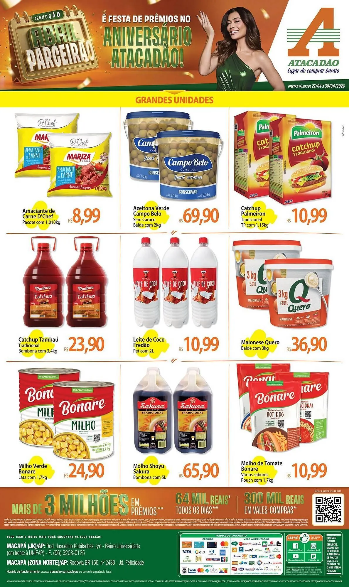 Encarte de Folheto Atacadão 28 de abril até 30 de abril 2026 - Pagina 1