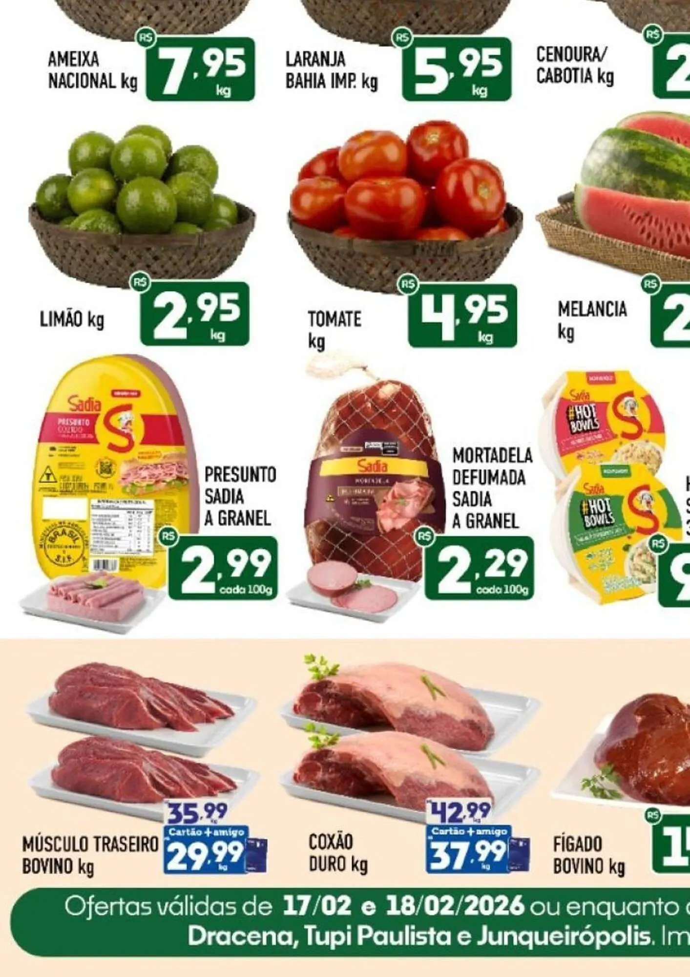 Encarte de Catálogo Supermercados Avenida 17 de fevereiro até 22 de fevereiro 2026 - Pagina 1