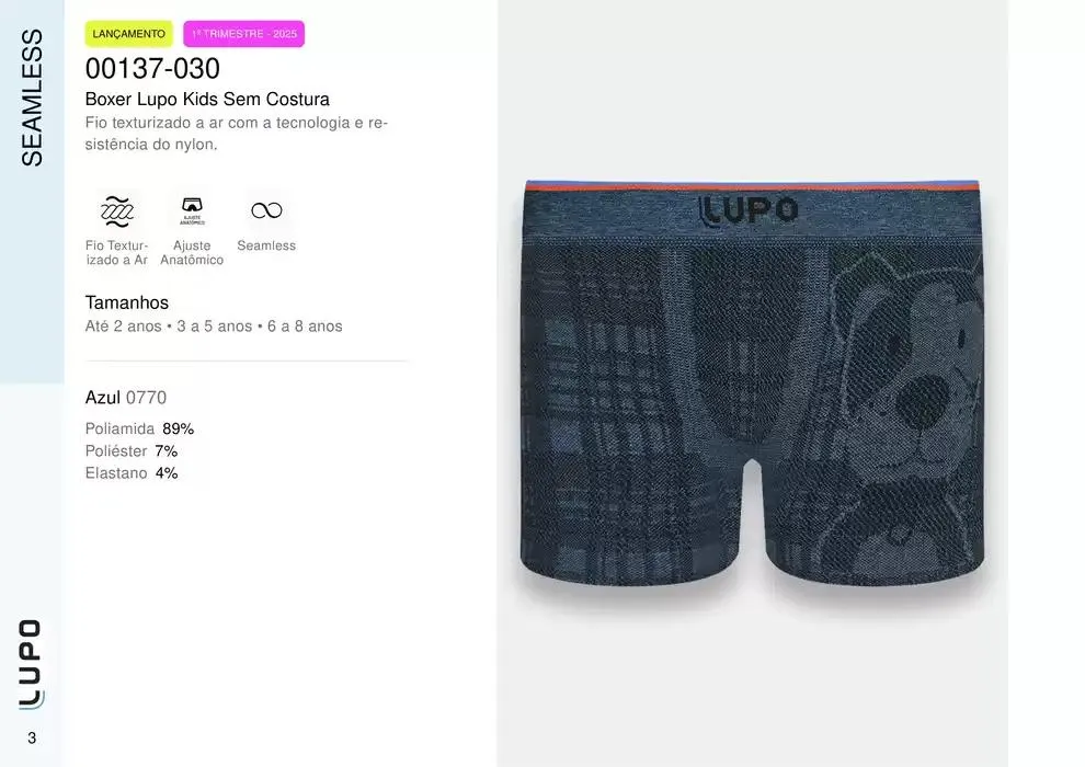 Encarte de Catálogo Underwear Kids 27 de fevereiro até 30 de junho 2025 - Pagina 3