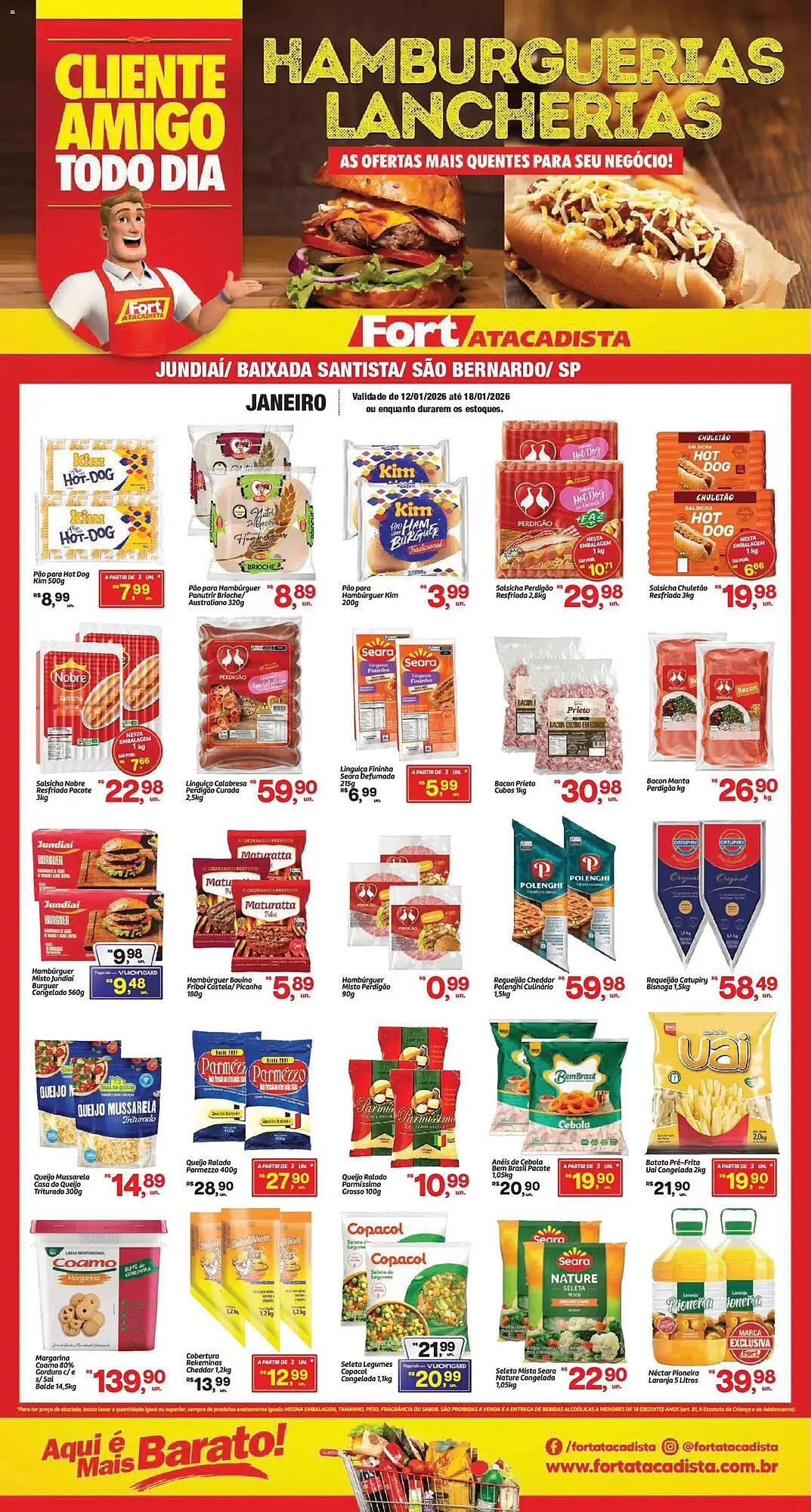 Encarte de Tabloide Fort Atacadista 12 de janeiro até 18 de janeiro 2026 - Pagina 1