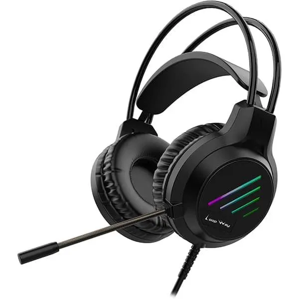 Headset Gamer com fio P3, Hastes ajustáveis, Microfone flexível, M19, Loop Way - CX 1 UN