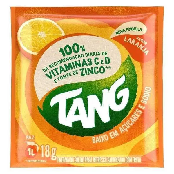 Suco em pó de Laranja 18g 1 UN Tang