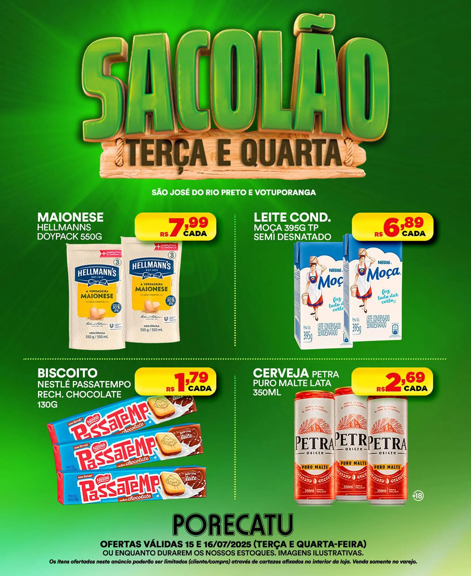 Encarte de Catálogo Supermercado Porecatu 15 de julho até 16 de julho 2025 - Pagina 2