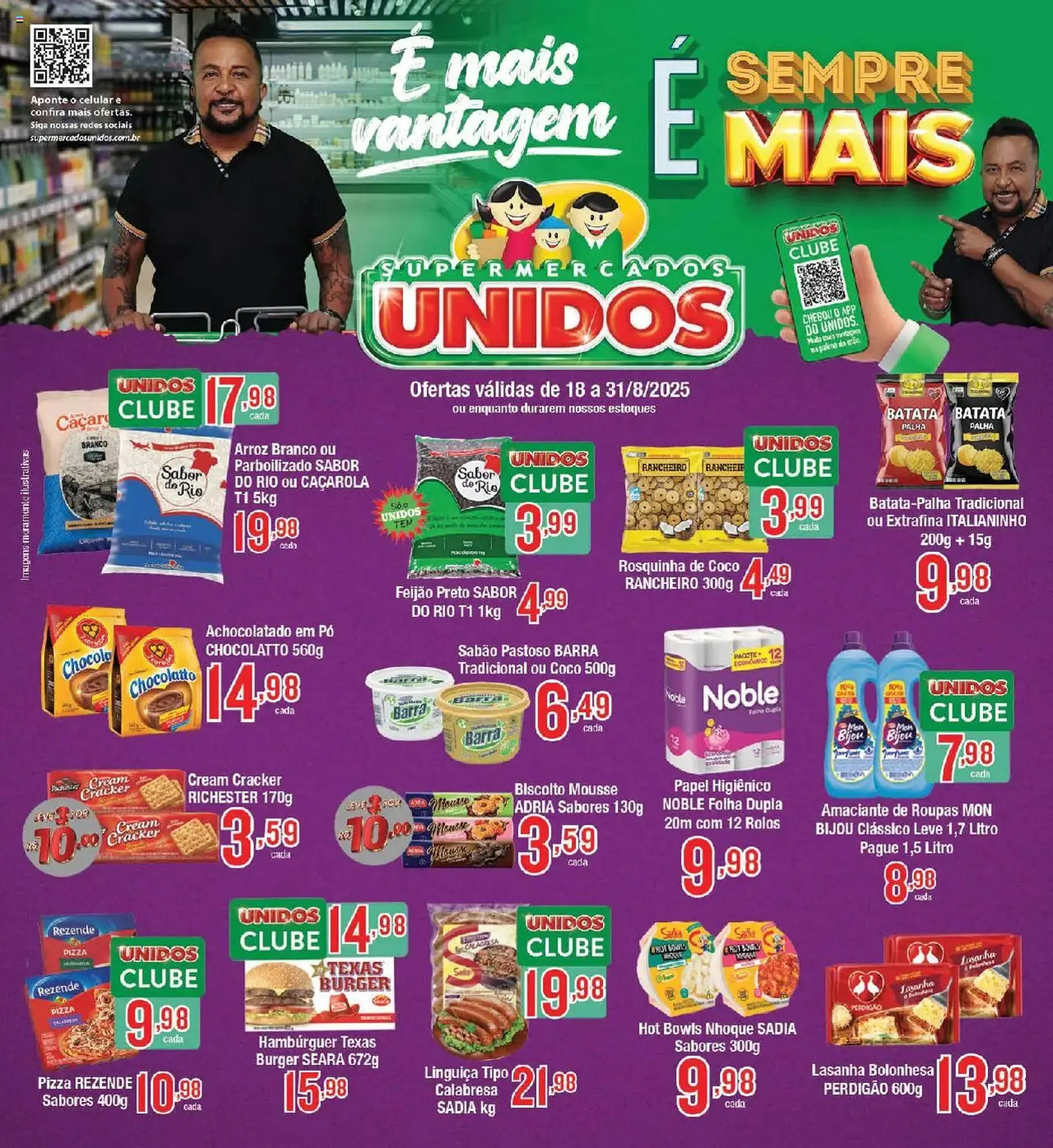 Encarte de Catálogo Supermercados Unidos 18 de agosto até 1 de setembro 2025 - Pagina 1