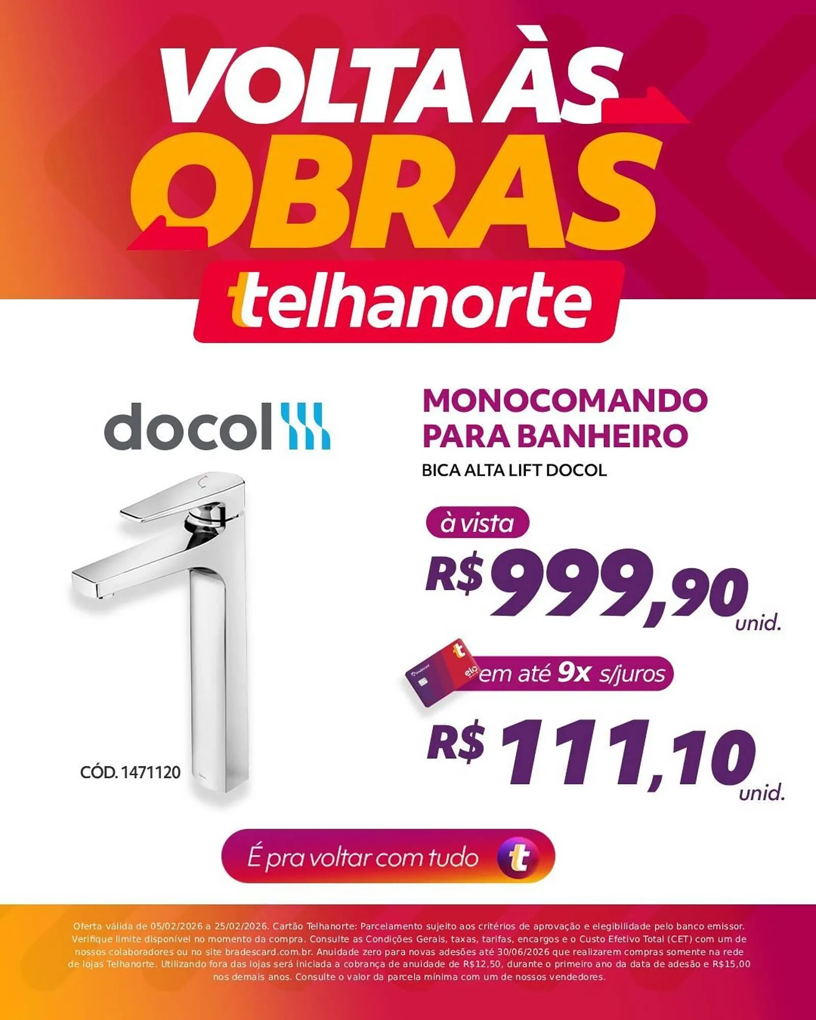 Encarte de Catálogo Telhanorte 14 de fevereiro até 25 de fevereiro 2026 - Pagina 3