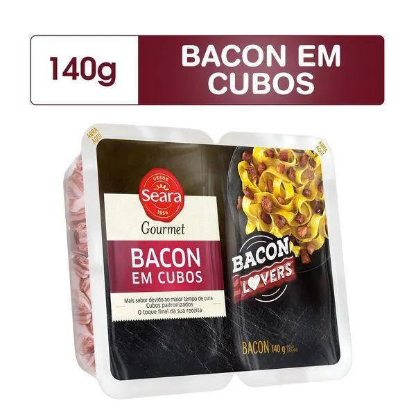 Bacon Seara Cubos 140g