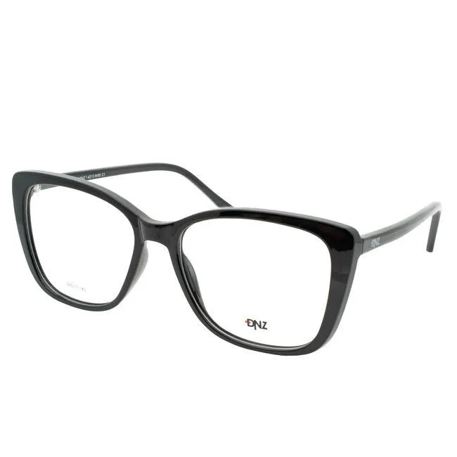 Armação de Óculos de Grau Dnz, modelo 1 4215, cor Preto, tamanho 56