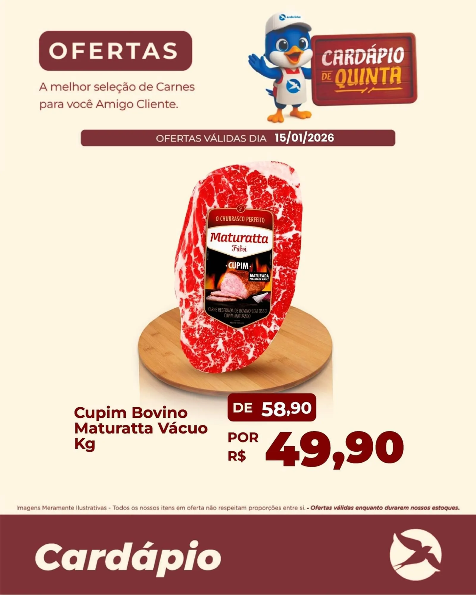 Encarte de Folheto Andorinha Hipermercado 15 de janeiro até 15 de janeiro 2026 - Pagina 1