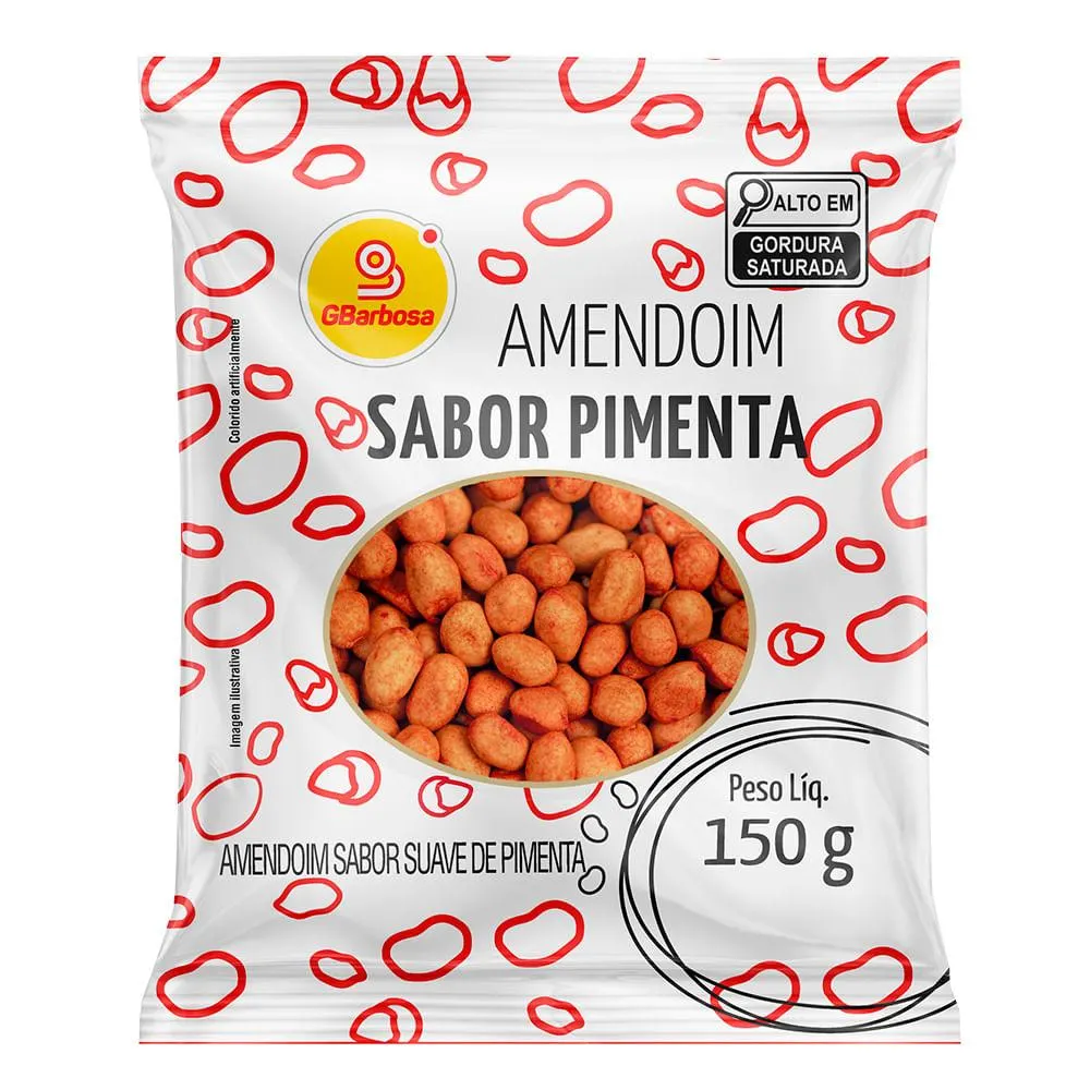 Amendoim GBarbosa Pimenta Pacote 150g