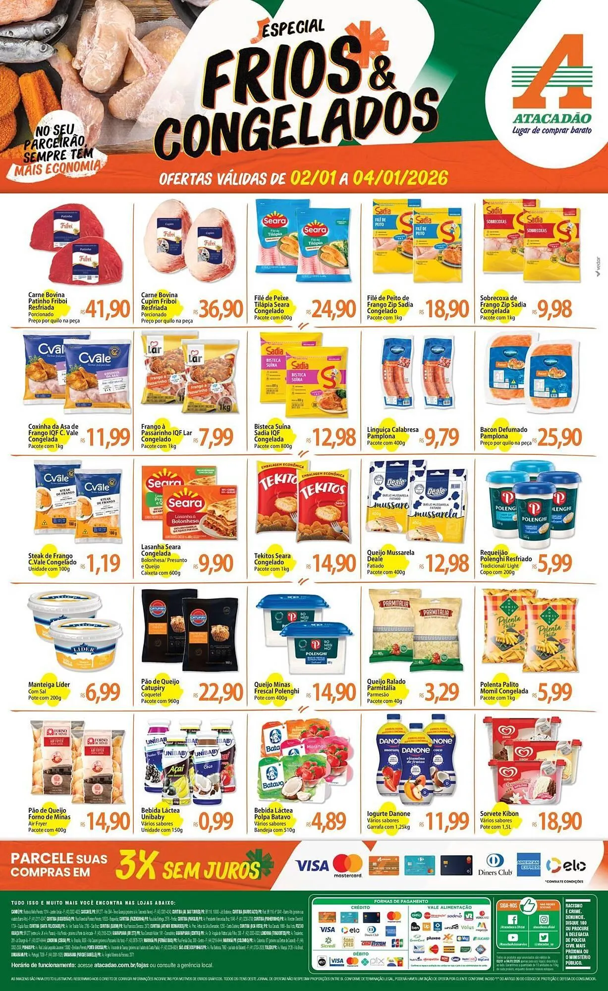 Encarte de Folheto Atacadão 2 de janeiro até 4 de janeiro 2026 - Pagina 1