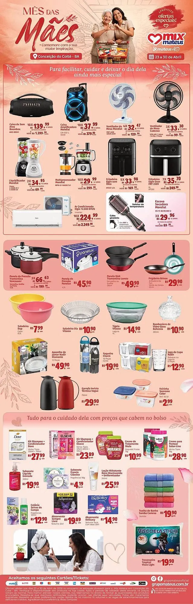 Encarte de Catálogo Supermercados Mateus 23 de abril até 30 de abril 2026 - Pagina 1
