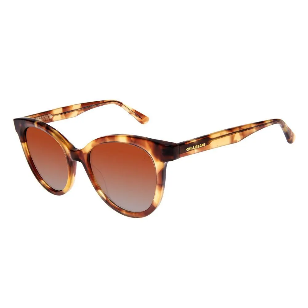 Óculos de Sol Feminino Chilli Beans Redondo Polarizado Degradê Marrom - OC.CL.4317.5730 M