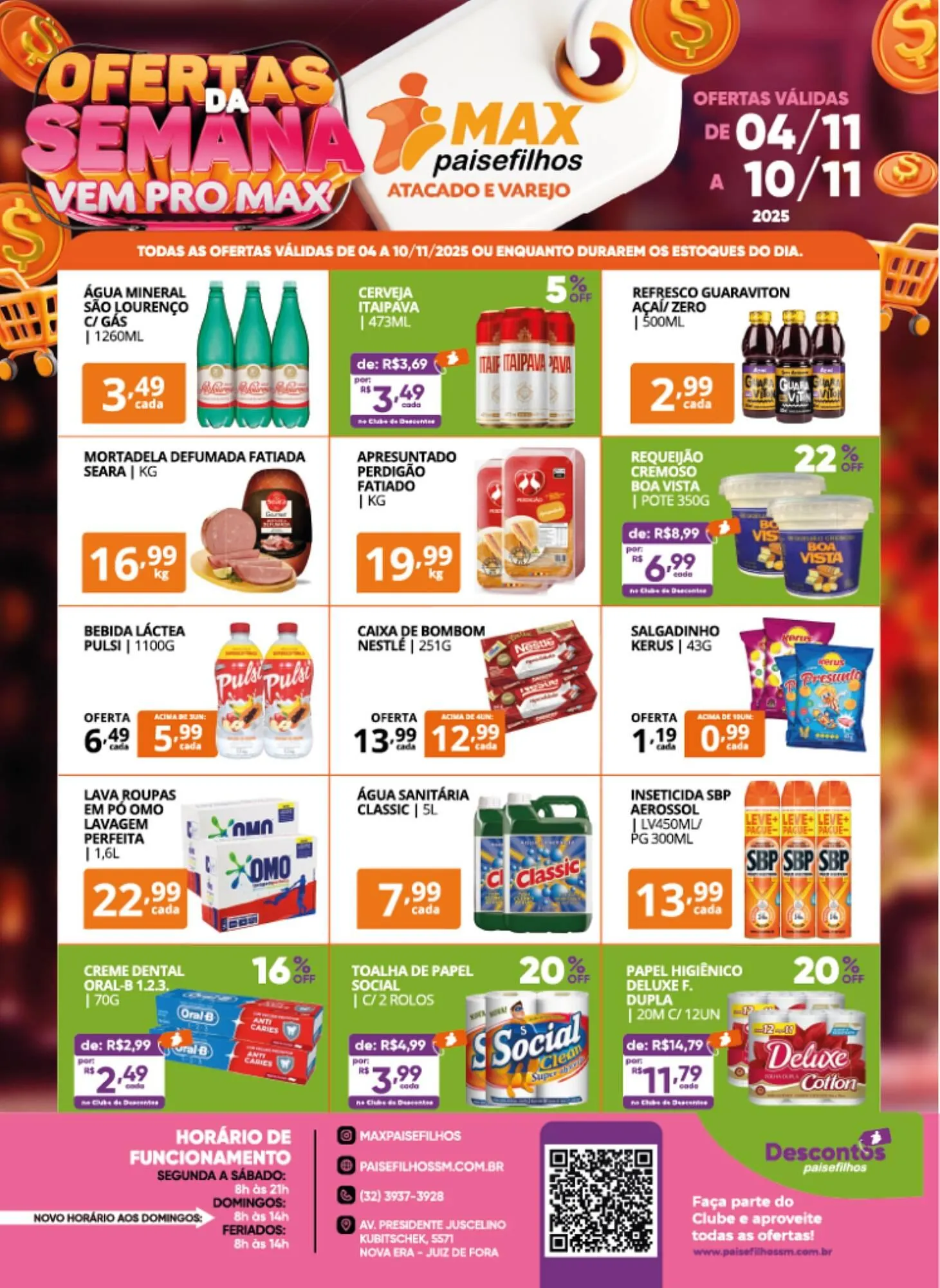 Encarte de Catálogo Pais e Filhos Supermercados 4 de novembro até 10 de novembro 2025 - Pagina 2