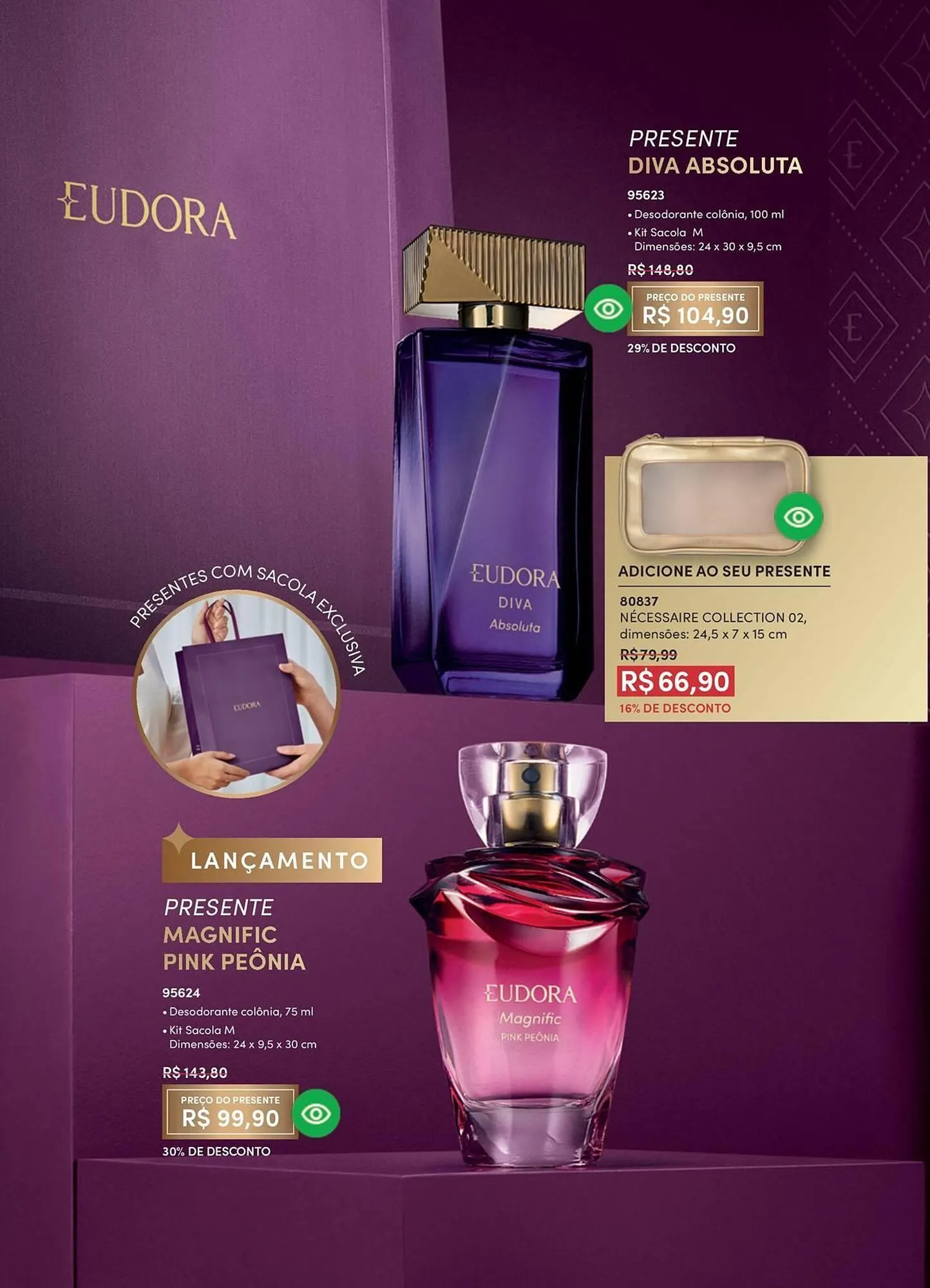 Encarte de Catálogo Eudora 1 de abril até 1 de maio 2026 - Pagina 60