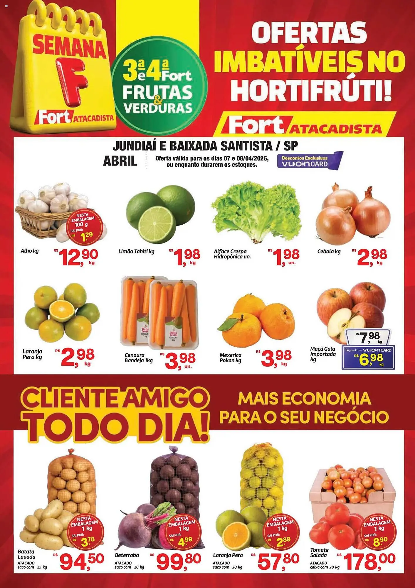 Encarte de Tabloide Fort Atacadista 7 de abril até 8 de abril 2026 - Pagina 1