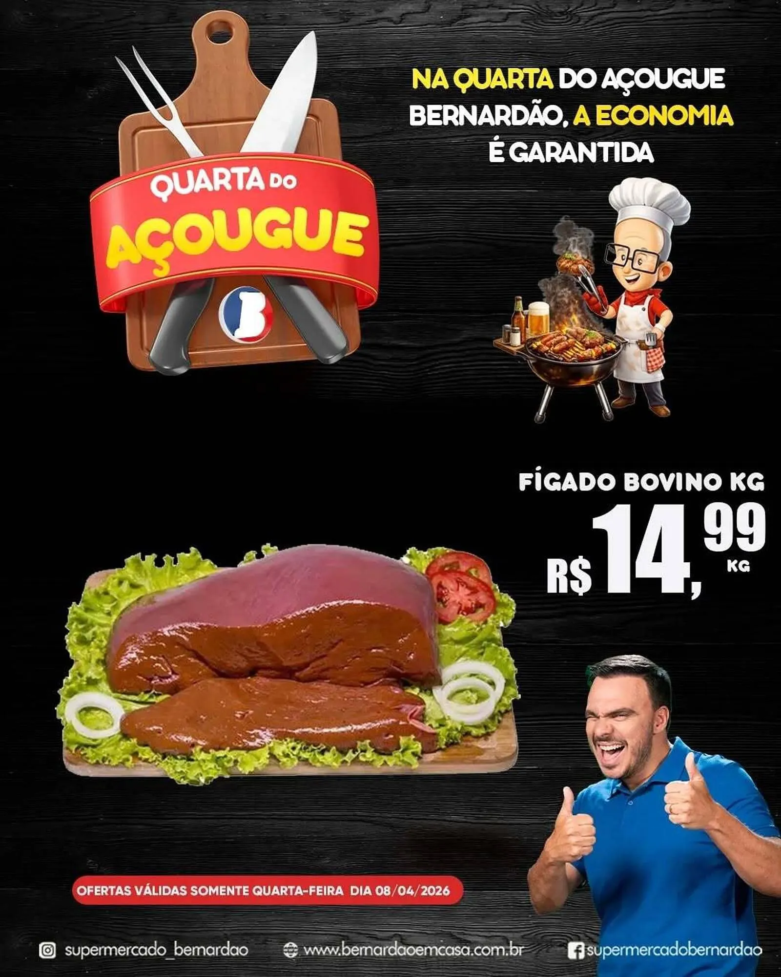 Encarte de Catálogo Supermercado Bernardão 8 de abril até 8 de abril 2026 - Pagina 3