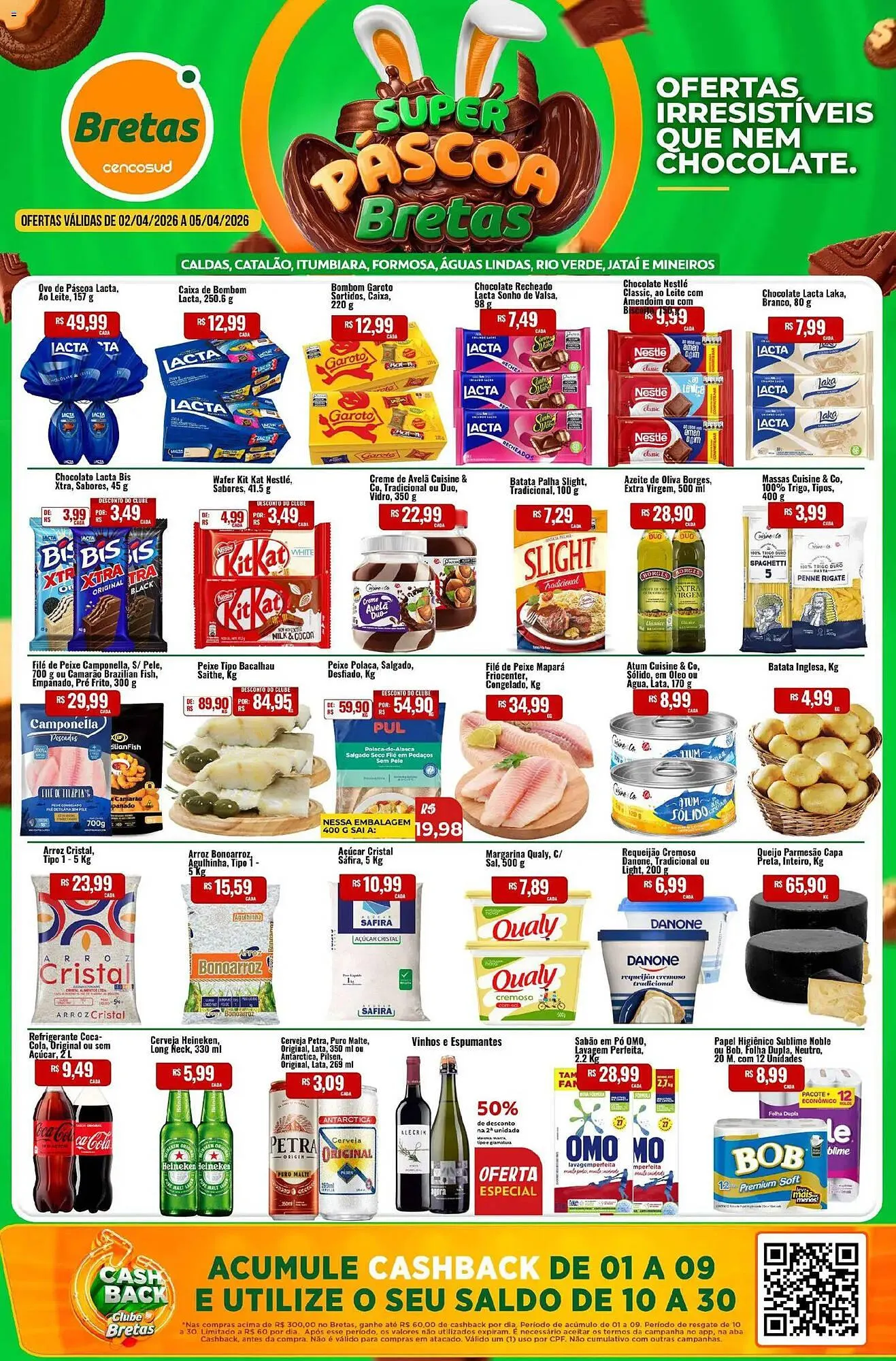 Encarte de Catálogo Supermercados Bretas 2 de abril até 6 de abril 2026 - Pagina 1