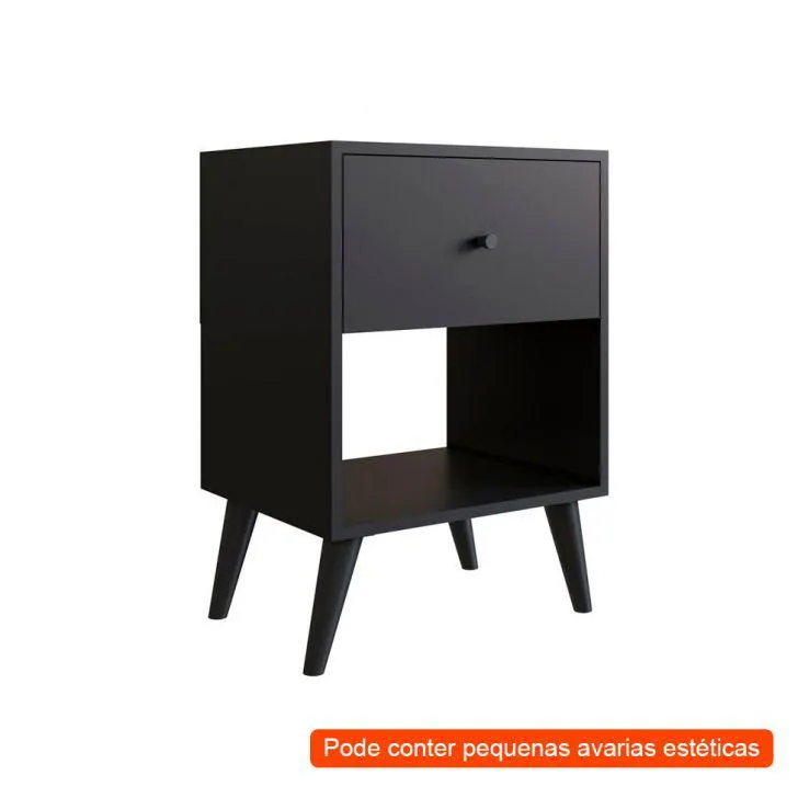 [OUTLET] Mesa de Cabeceira Romena 1 GV Grafite